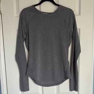 Gray Long Sleeve Women's Top